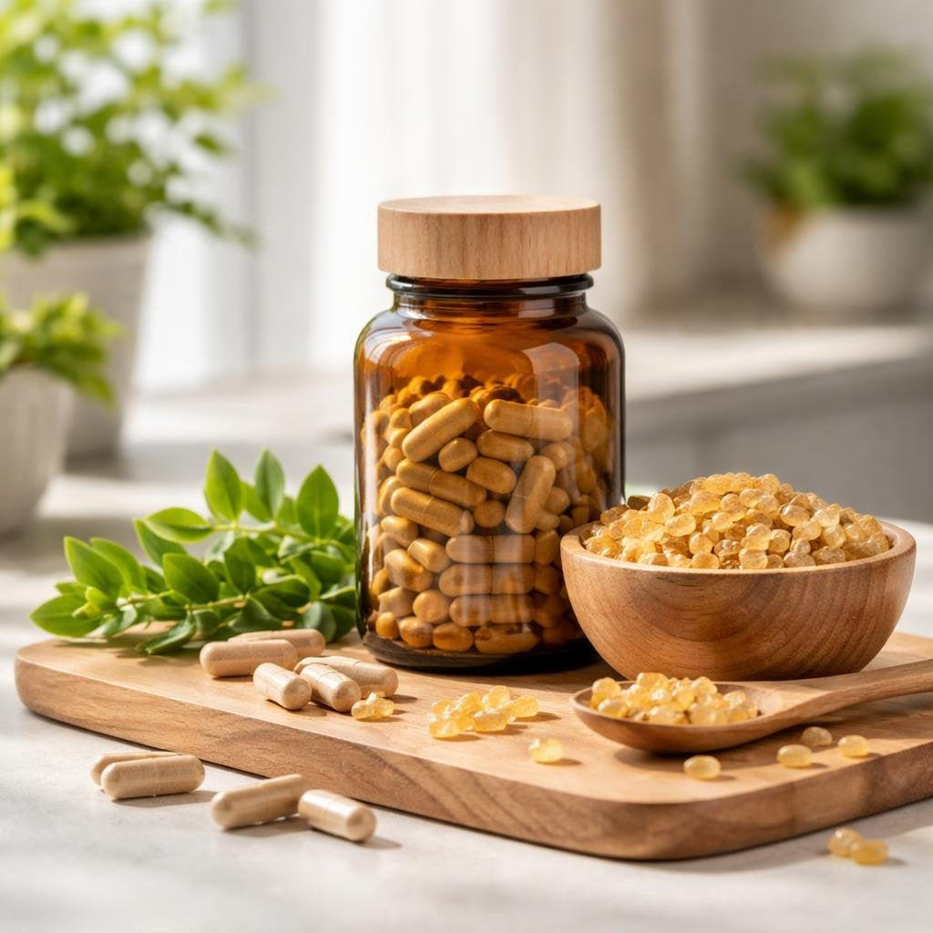 Boswellia serrata extract supplements with standardized boswellic acids