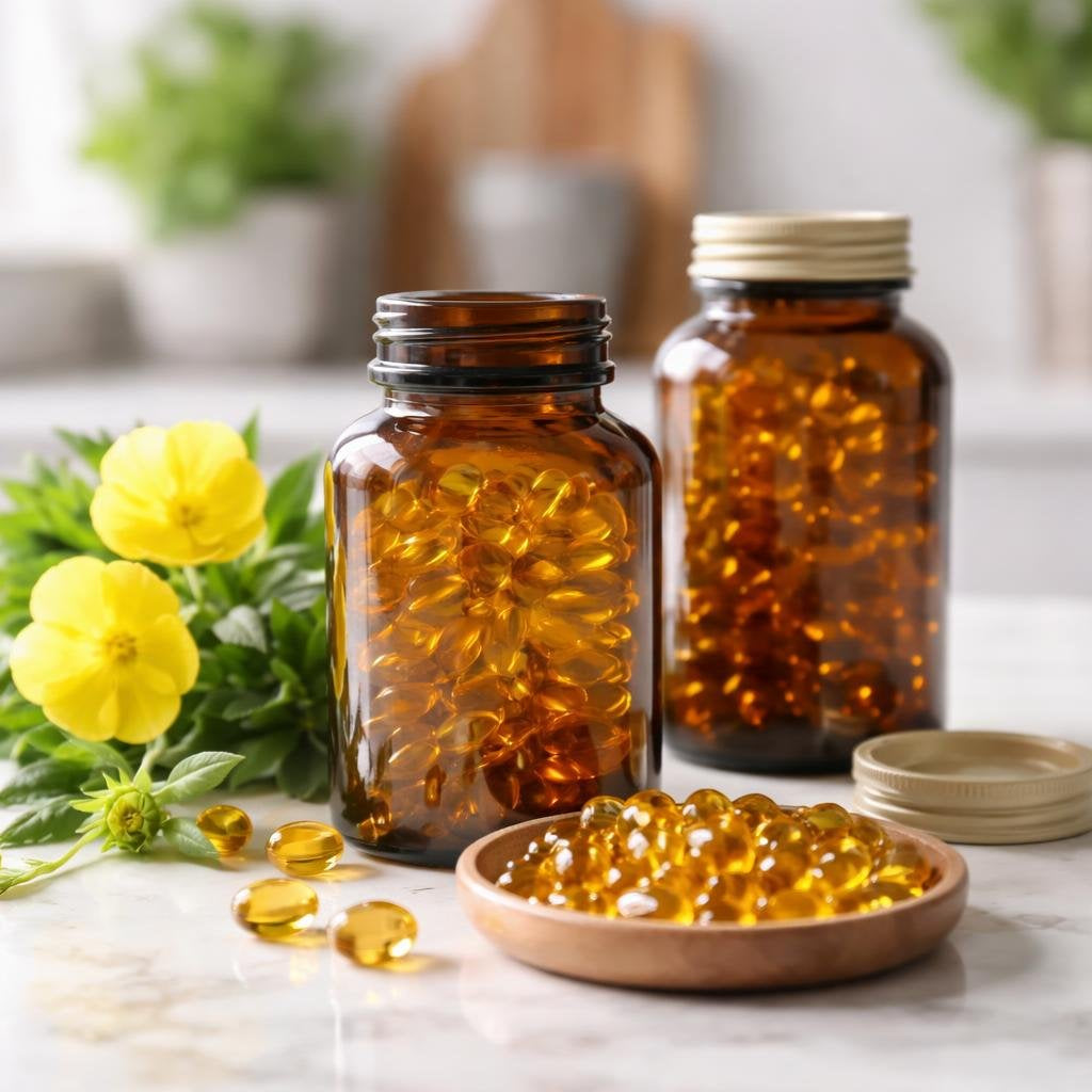 Evening primrose oil softgels with GLA