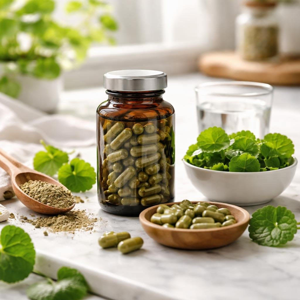 Gotu Kola capsules and Centella asiatica tincture