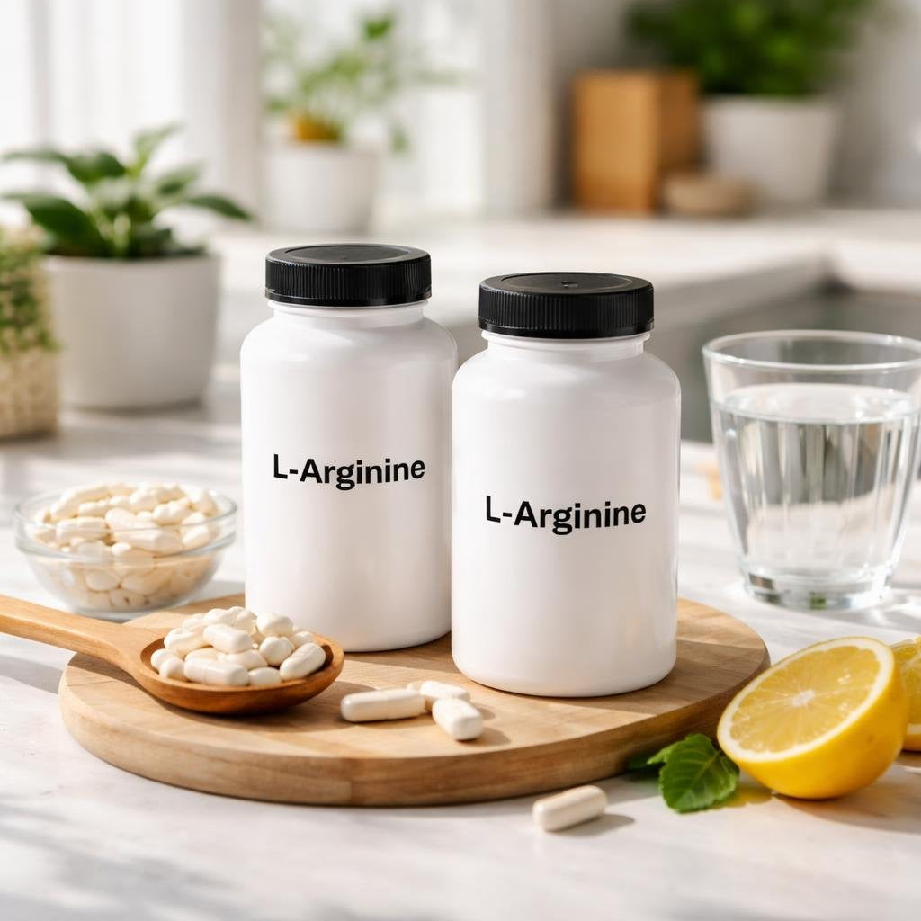 L-arginine capsules and powder for workout support