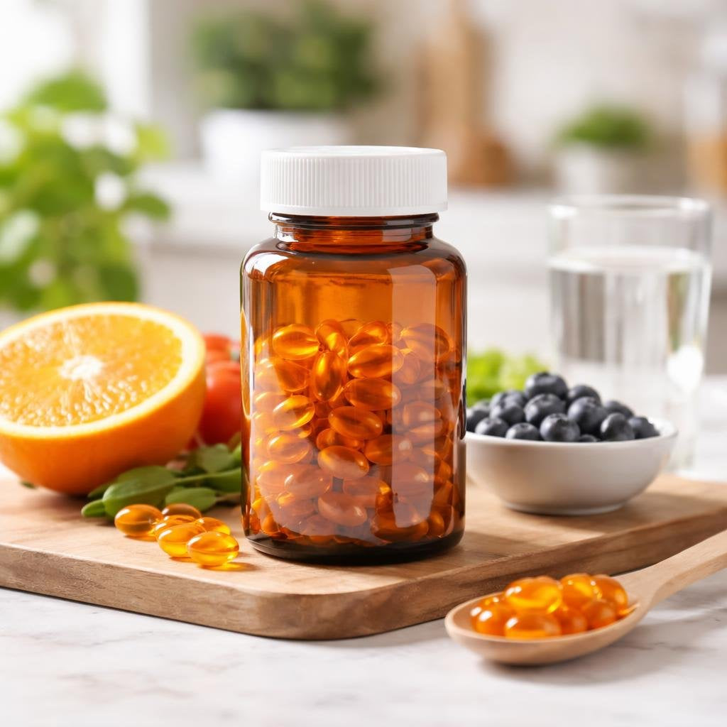 Lutein and zeaxanthin softgels for eye support
