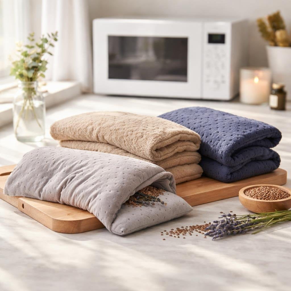 Microwavable heat pad for neck, back, and joints
