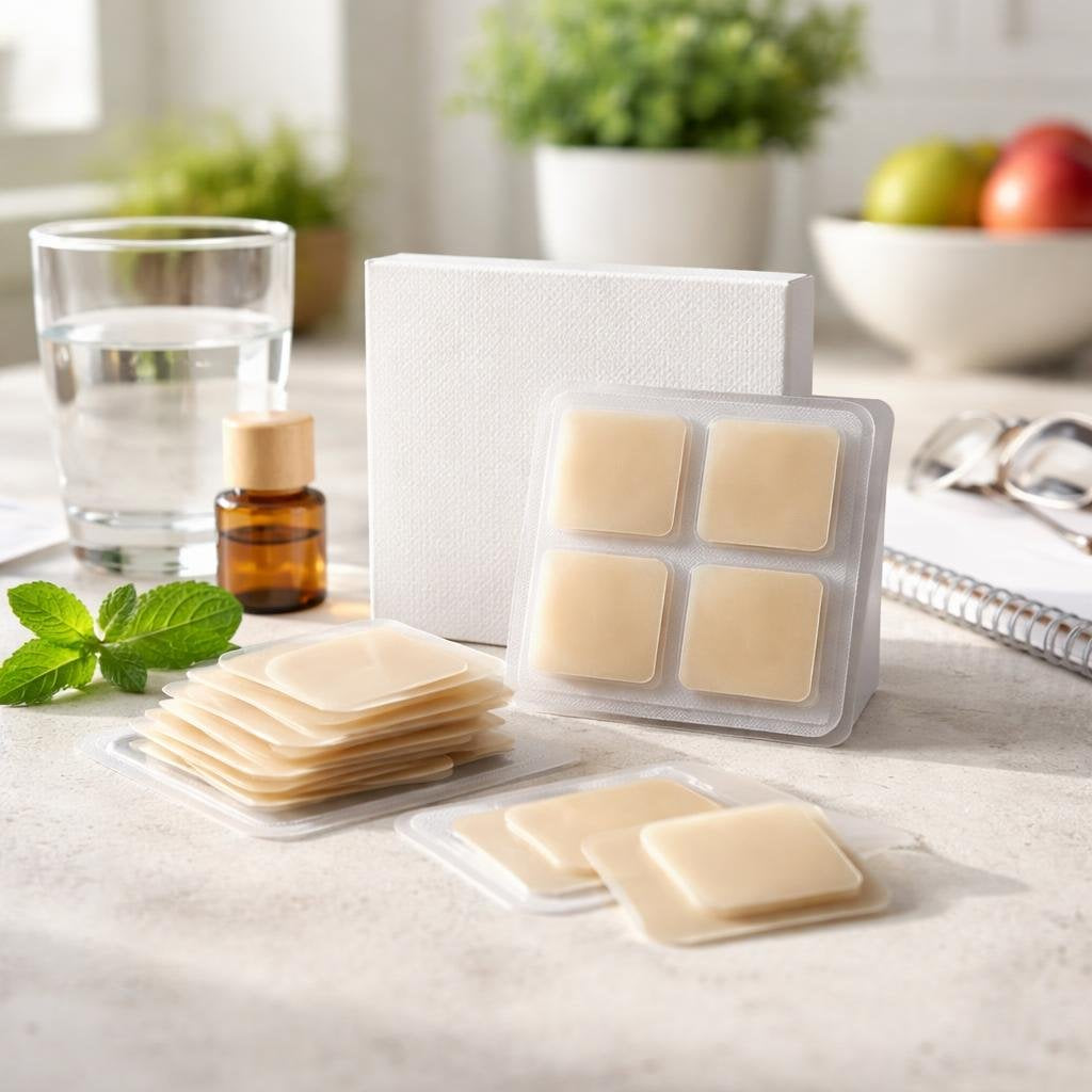 Nicotine patches showing step-down strengths for quit support