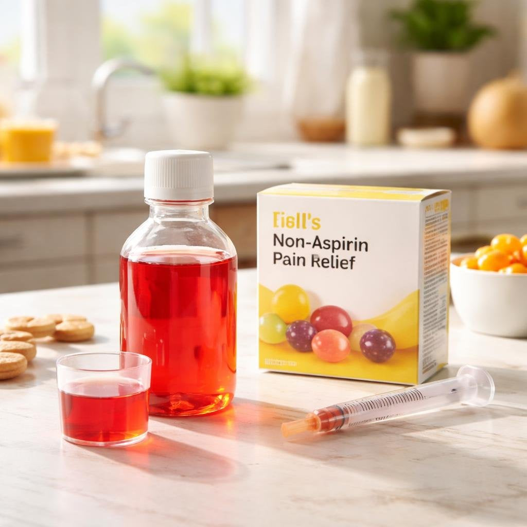 Non-aspirin pain relief for babies and kids