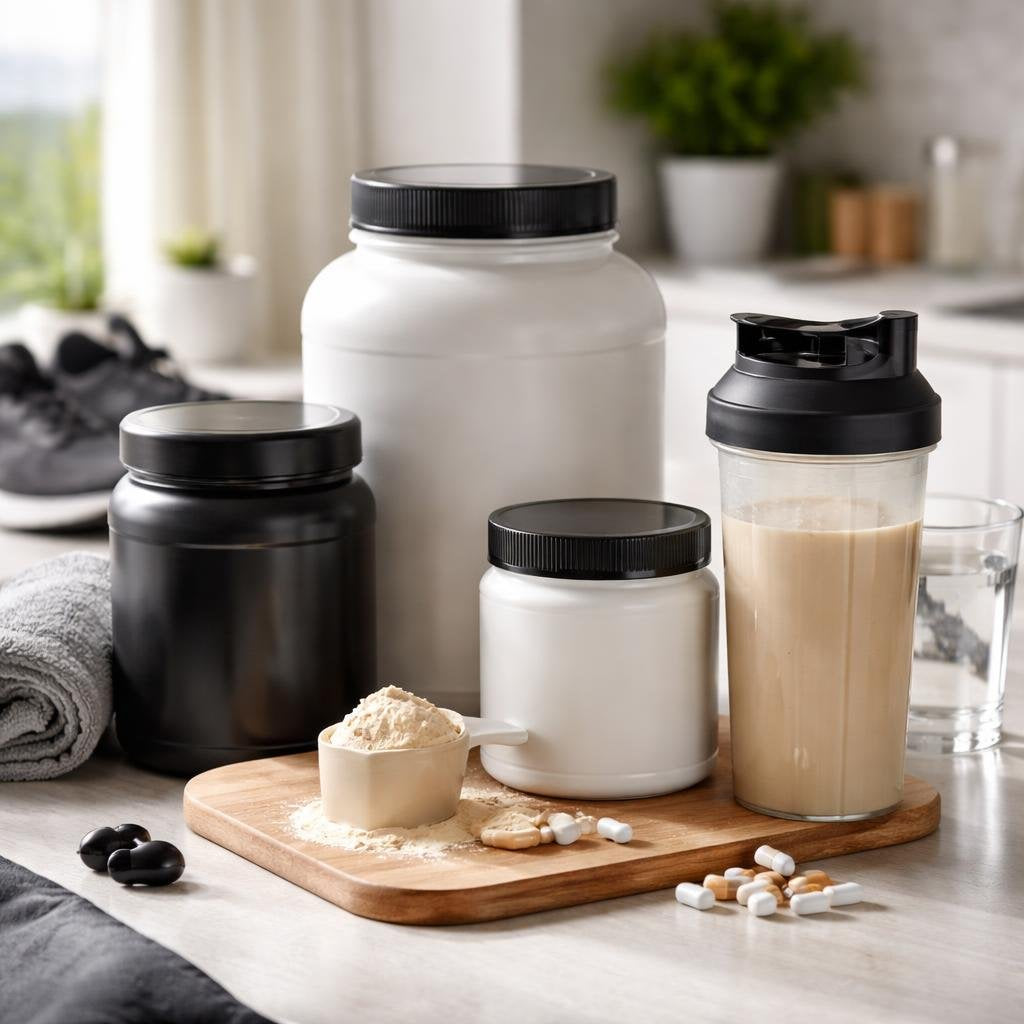 Sports nutrition supplements for training, hydration, recovery