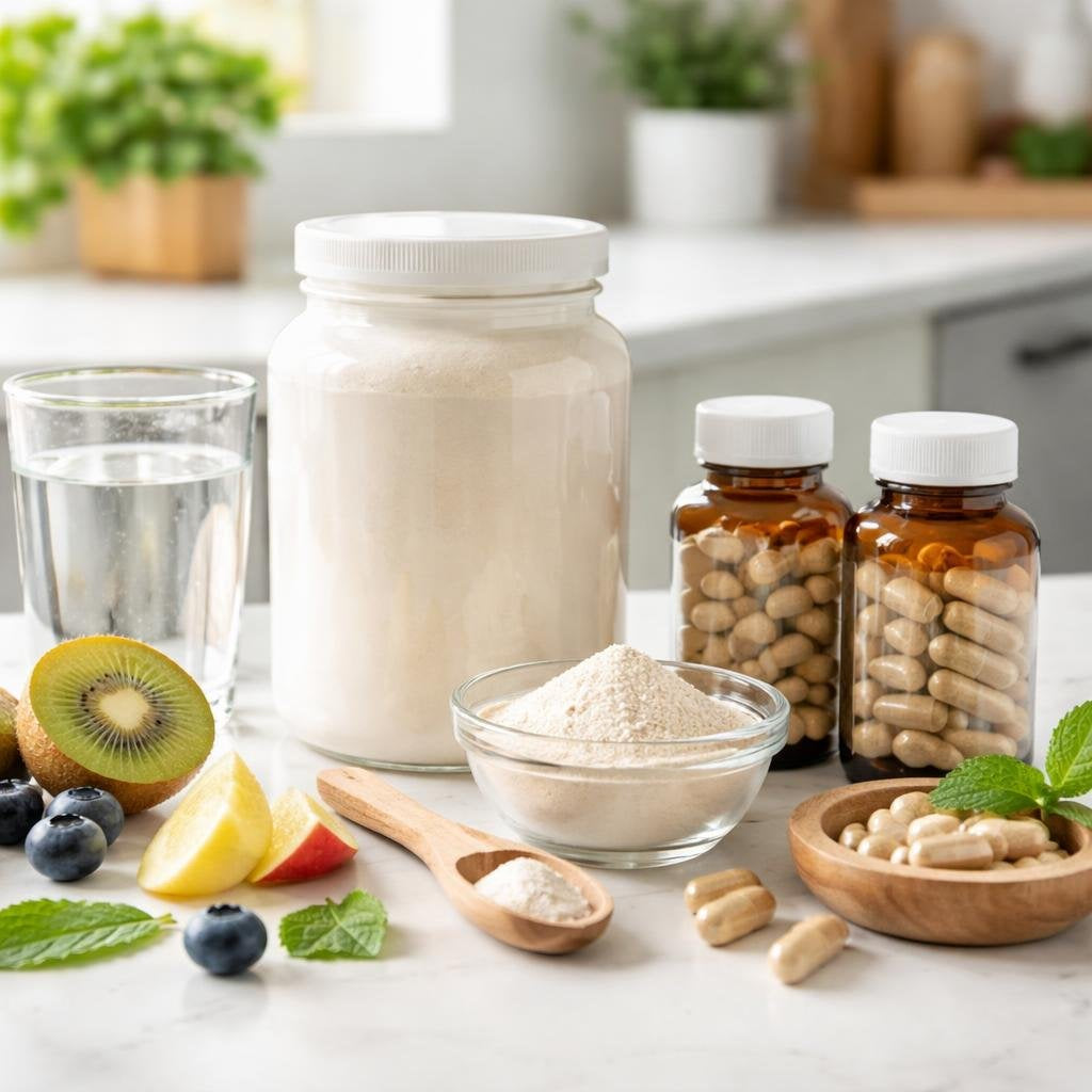 Prebiotic fibre supplements for daily gut microbiome support