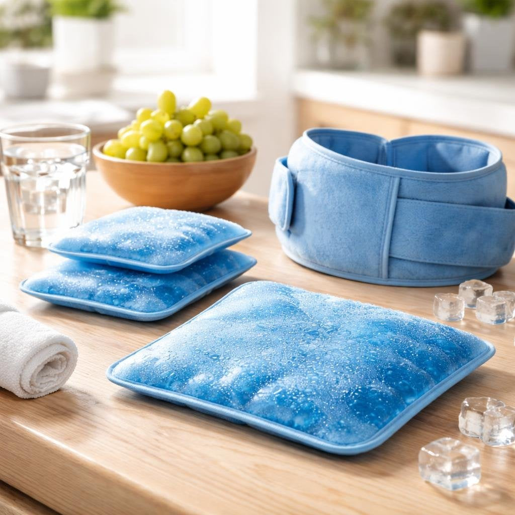 Reusable gel cold packs for swelling and muscle recovery
