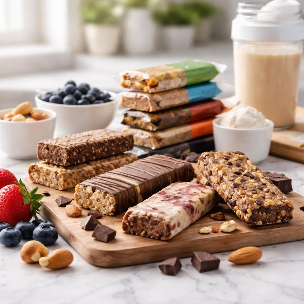 Sports nutrition food bars for energy and recovery