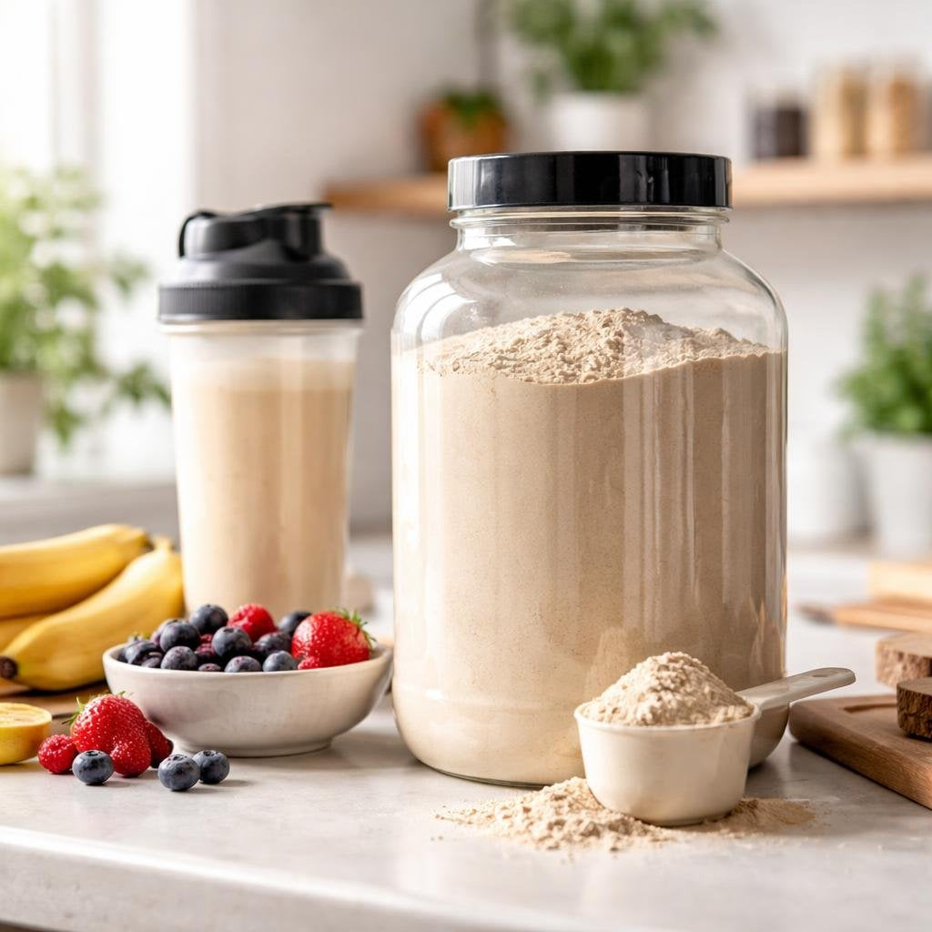 Sports nutrition protein powders, bars, and drinks