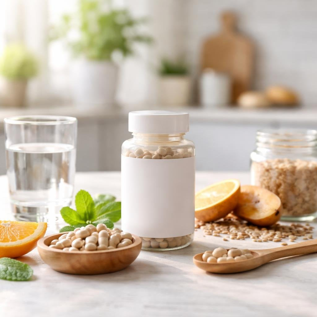 Vitamin B1 thiamine supplements, capsule and tablet options