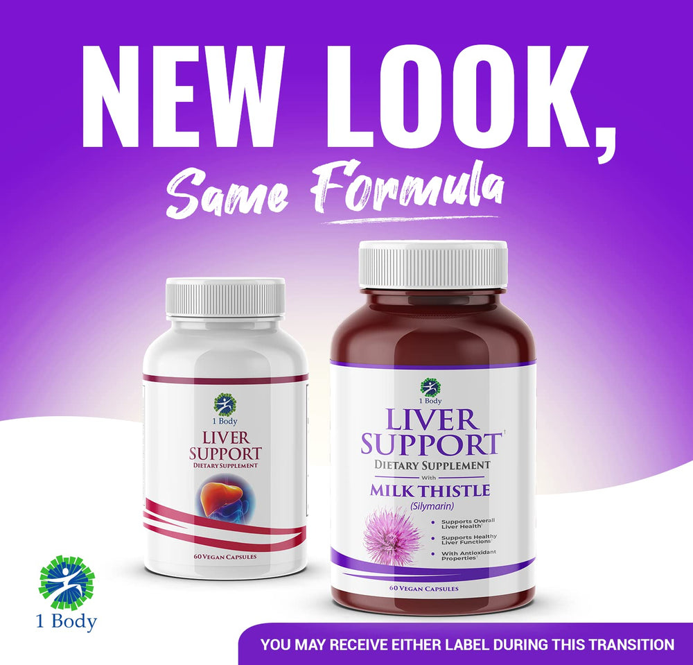 1 Body Liver Cleanse packaging front displays turmeric and artichoke for detox support.
