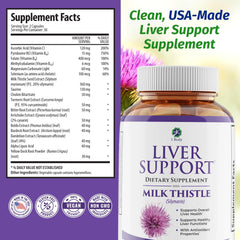 1 Body Liver Support pills close-up showing smooth, easy-to-swallow capsules.