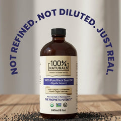 100% Naturals bottle being poured to illustrate versatile use