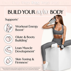 10Ten Nutrition Creatine + Collagen for Women being poured into a glass for post-workout recovery