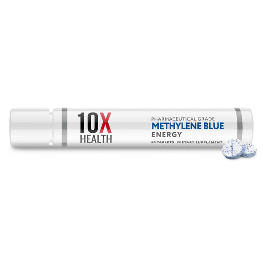 10X Health System Methylene Blue supplement bottle for daily energy support
