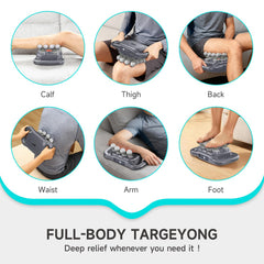 16-head massage gun feet soothe soreness after activity.