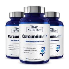 1MD CurcuminMD Plus bottle front showing turmeric-based supplement for potential joint support