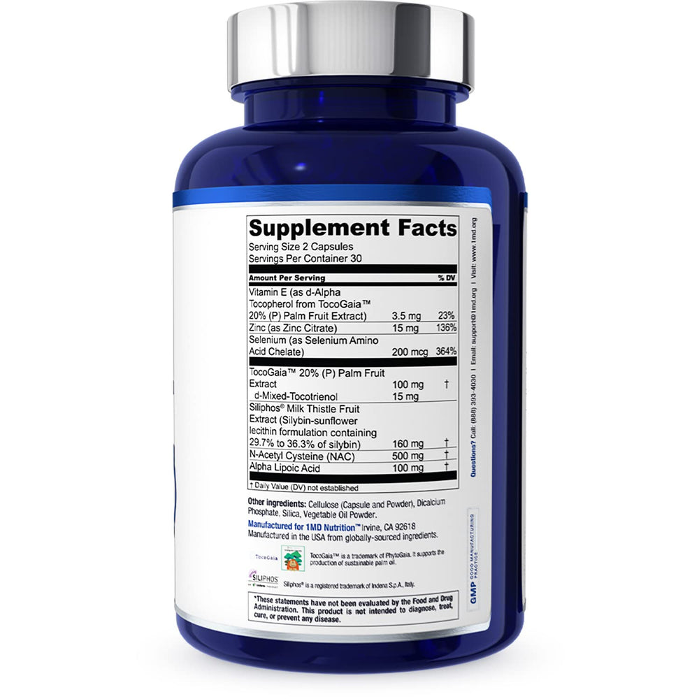1MD LiverMD two-pack packaging on a store shelf for value.