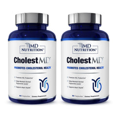 1MD Nutrition CholestMD olive leaf extract capsules highlighting antioxidant support for daily wellness