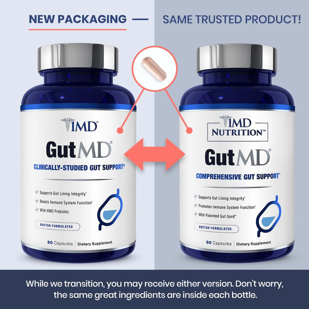 1MD GutMD ingredients visualization highlights clinically studied components