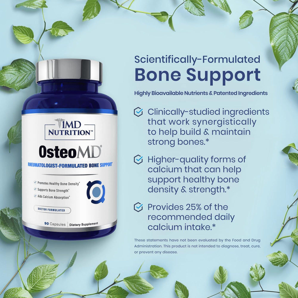 Vitamin D3 capsule close-up highlighting D3 in OsteoMD.