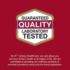 21st Century Glucosamine Chondroitin label shows dosage and ingredients.