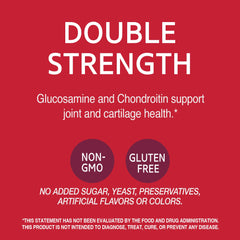 21st Century Glucosamine Chondroitin packaging shows gluten-free and non-GMO features.