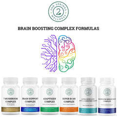 2nd Springs Brain Support Complex on a desk suggests study-ready cognitive support.