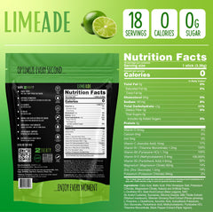 2THIRTY limeade packet opened for quick zero-sugar hydration.