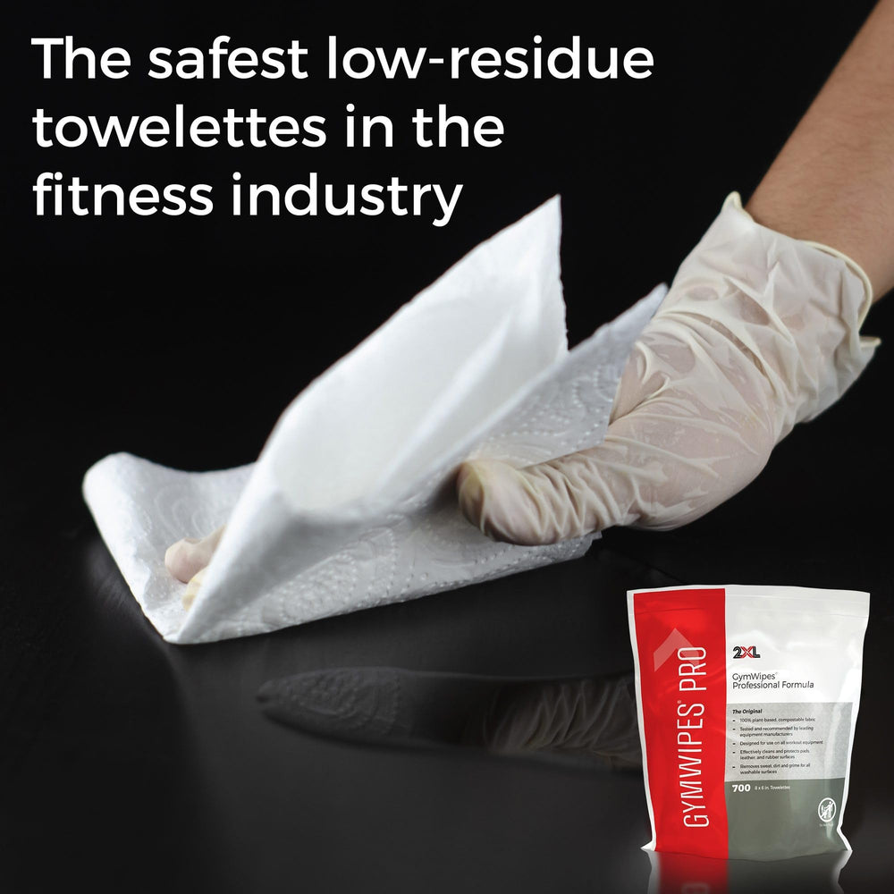 2XL GymWipes safe on electronics for screens and devices.