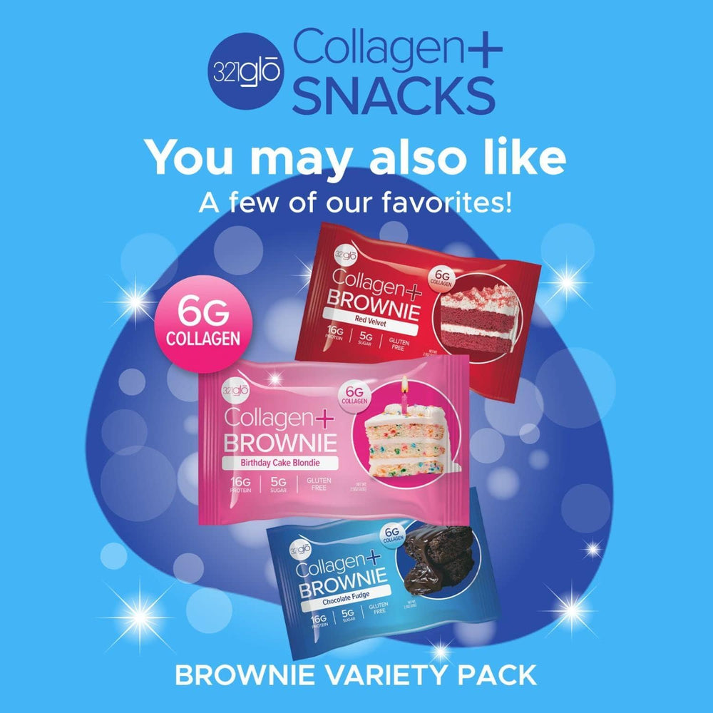321glo collagen brownie gluten-free ingredients spotlight for clean snacking.