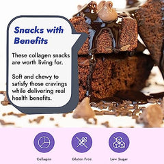 321glo collagen brownie 12-pack on display, great for sharing.