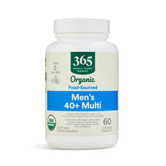 365 by Whole Foods Market vitamin multi mens 40 plus bottle front supports daily energy and immune health