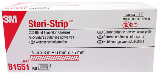 3M Steri-Strip Blend Tone Skin Closure on breathable backing for comfort