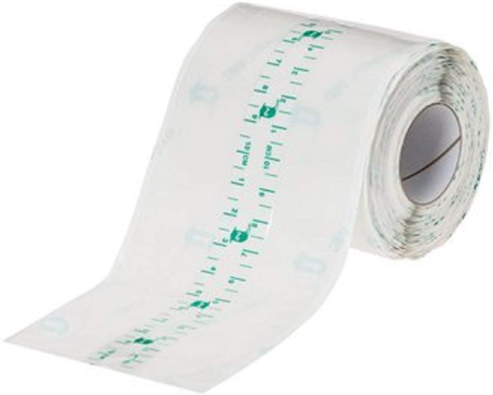 3M Tegaderm Roll 2in 11yd transparent film dressing in use, protecting dressings while allowing showering