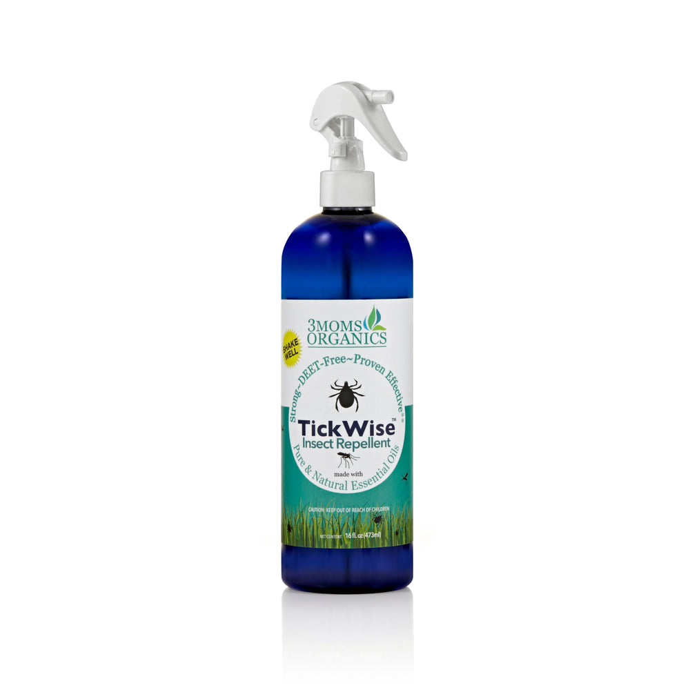 3MOMS ORGANICS TickWise bottle front for family safe repellent