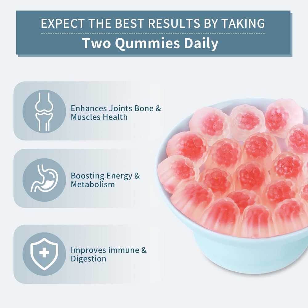 4 BIRDIES GOLF Collagen Gummies with biotin and vitamins for radiant-looking skin