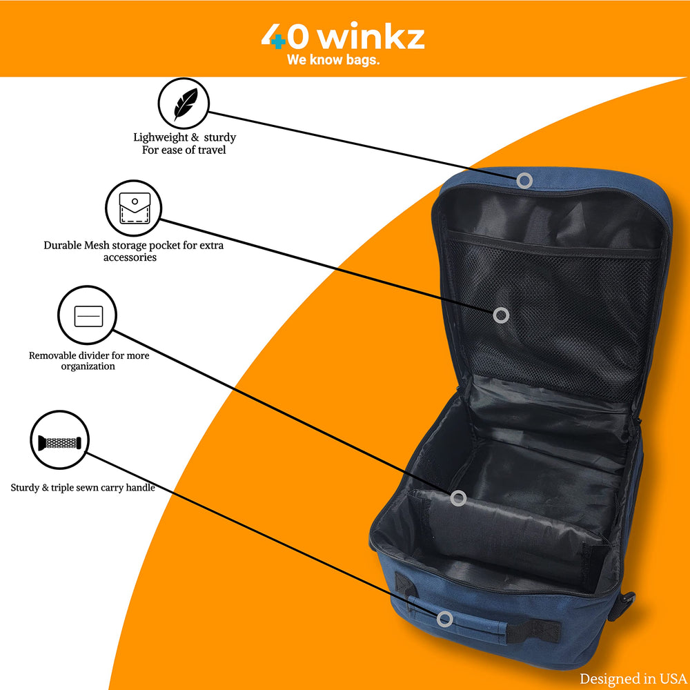 40Winkz CPAP travel bag model compatibility with AirSense and DreamStation.