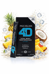 Close-up of the Pina Colada drink mix packet for on-the-go hydration.