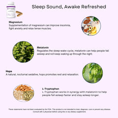 4GREATSLEEP bottle in hand suggesting an easy nightly routine.