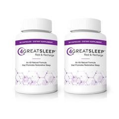 4GREATSLEEP two bottles close-up for deep, restful nights