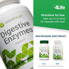 4Life Digestive Enzymes packaging shot shows a science-backed supplement for better digestion.