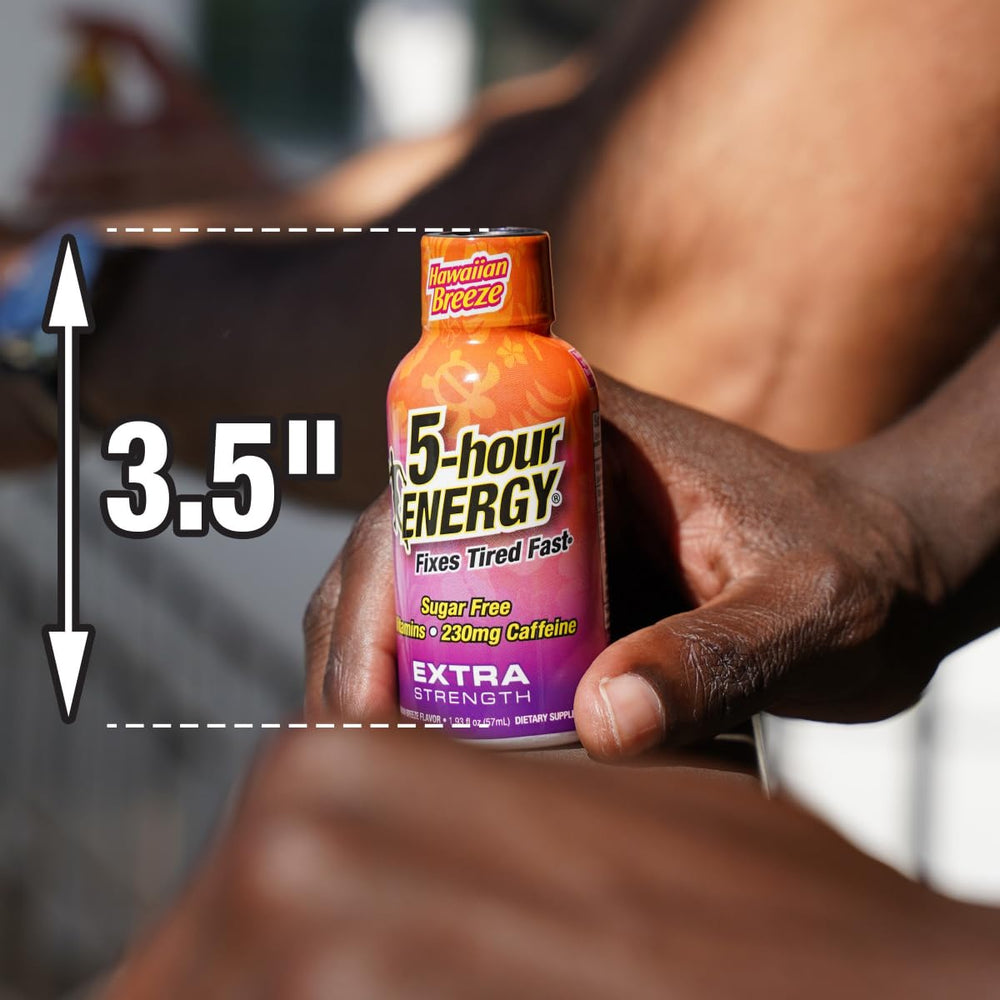 5-hour ENERGY Hawaiian Breeze flavor profile for tropical refreshment