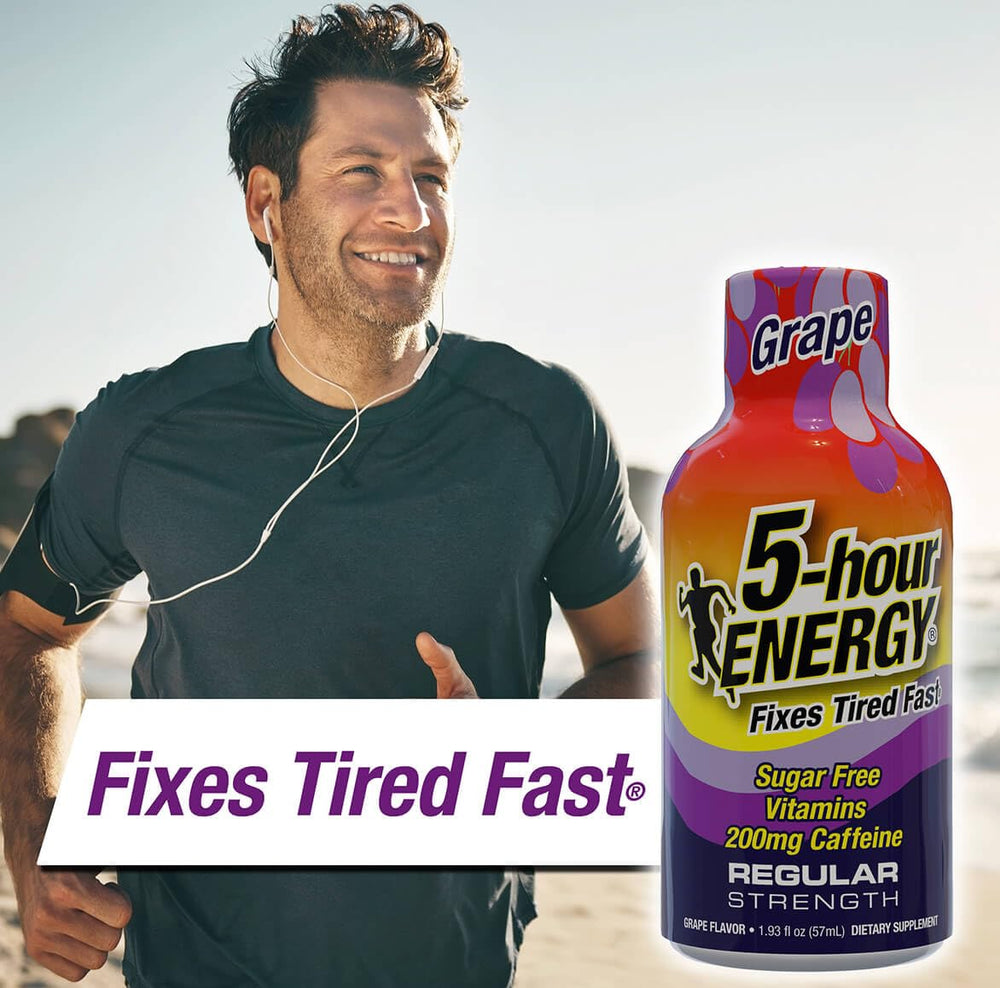 5-hour ENERGY grape shot on travel-friendly package