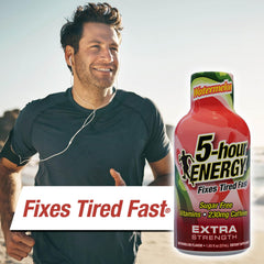 5-hour ENERGY Watermelon energy shot dispensing during travel