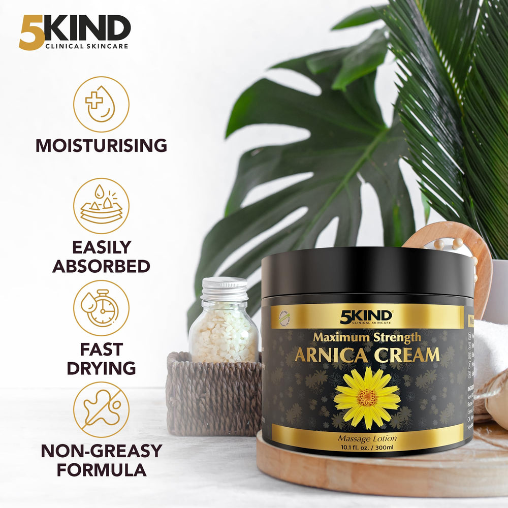 Non-greasy, fast-drying finish shown after application.