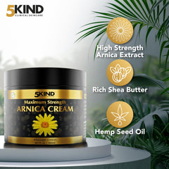 Cream with shea butter for rich, nourishing hydration on skin.