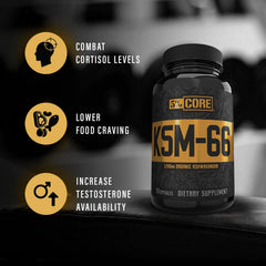 Certified organic seal on 5% Nutrition Core KSM-66 Ashwagandha