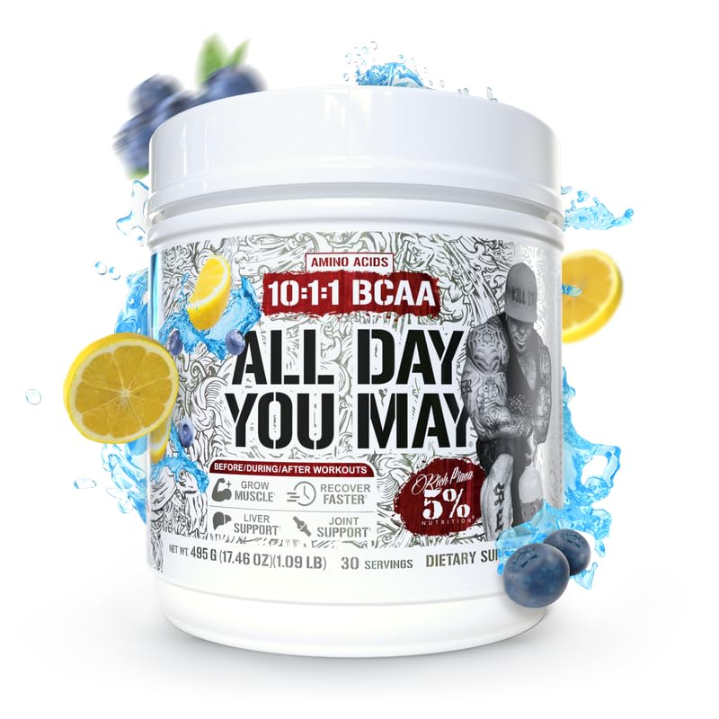 5% Nutrition Rich Piana ADYM flavor profile note Blueberry Lemonade