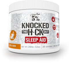5% Nutrition Rich Piana Knocked Out apple cider bottle for night-time support
